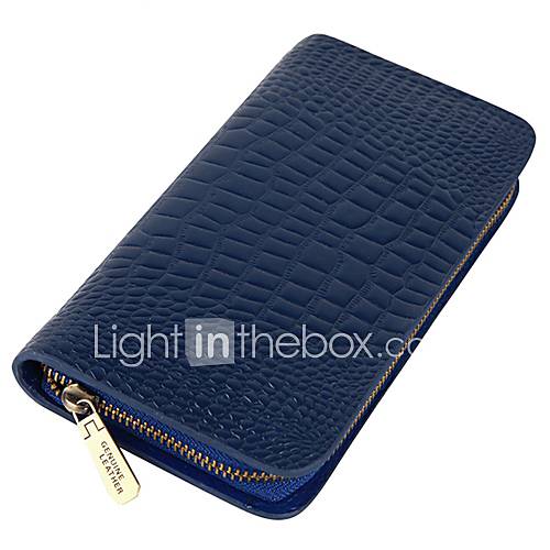 MenS Leather Around Wallet Card Coin Purses
