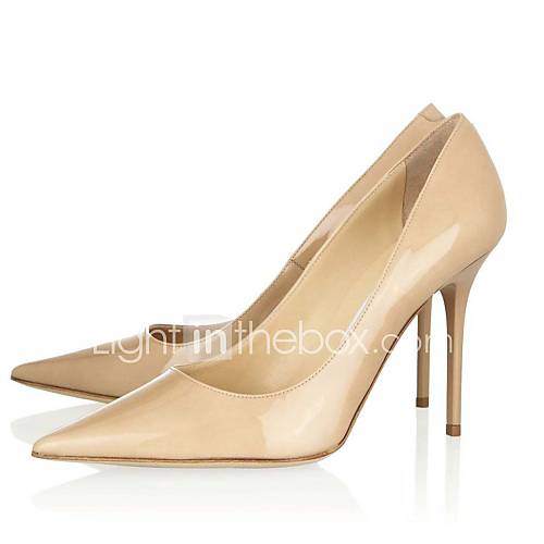 Patent Leather Womens Stiletto Heel Pointed Toe Pumps/Heels Shoes