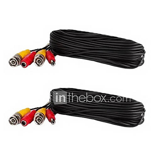 2PCS BNC Video and Power Extension Cable (10 Meter)