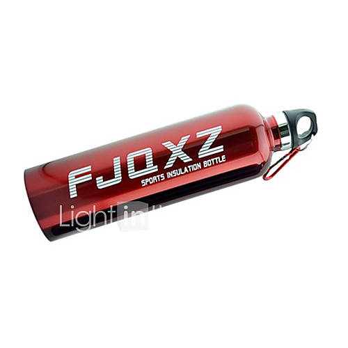 FJQXZ 750ML Aluminum Alloy Red Cycling Bottle