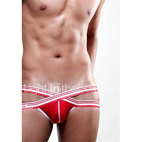 Mens X Shape Design Red G strings