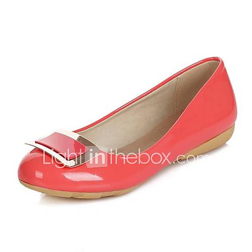 Patent Leather Womens Flat Heel Comfort Flats Shoes(More Colors)
