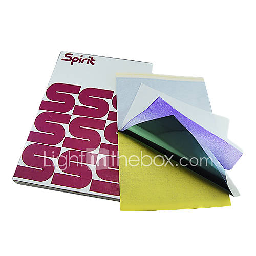 Spirit Master Tattoo Stencil 100Pcs Transfer Paper