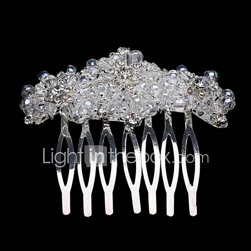 Beautiful Rhinestone And Crystal Wedding Bridal Hair Comb