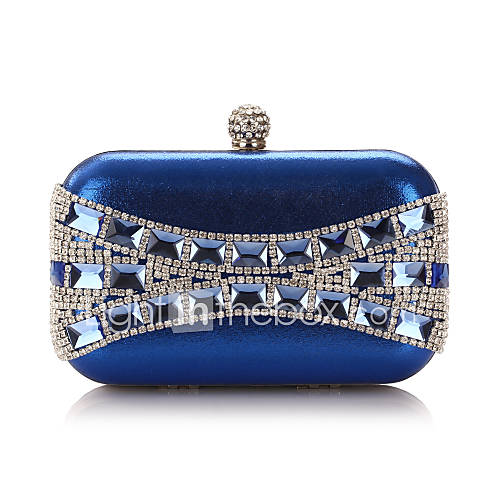 Polyster Wedding/Special Occation Clutches/Evening Handbags With Rhinestones(More Colors)