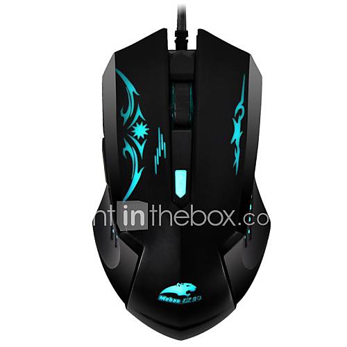 Mebao MG208 USB Wired Optical Computer Gaming Mouse 2400 DPI 6D Professional Game Mice With Colorful LED Light Luminous
