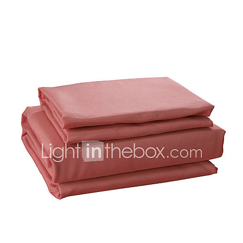 Sheet Set, Microfiber Solid Red