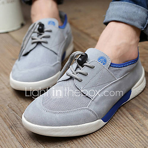 Trend Point Mens Fashionable Simple Sneakers(Blue)