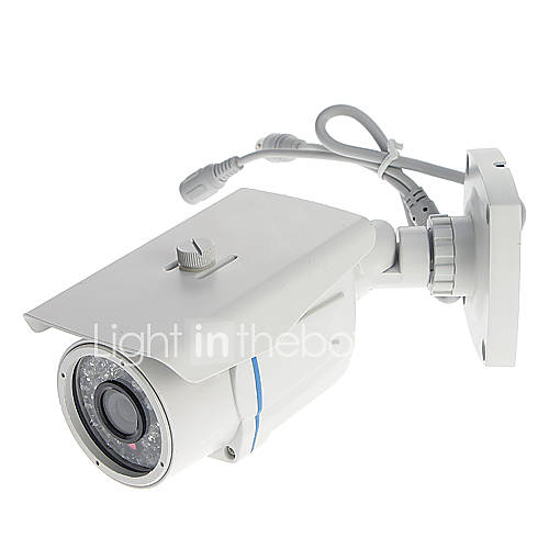 Waterproof 1/4 CMOS 800TVL 24LED Outdoor CCTV Security Video Camera with Bracket