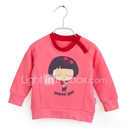 Childrens Lovely Girl Print Casual Sweatshirt