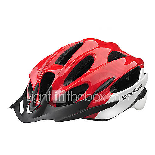 CoolChange EPS Red Integrally molded Cycling Helmet