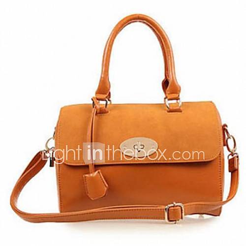 Womens 2014 summer joker new fashion high quality leather Shoulder Bag / Totes Linning Color in Random