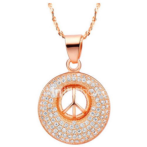 Graceful Round Shape Womens Slivery Alloy Necklace(1 Pc)(Gold,Silver)