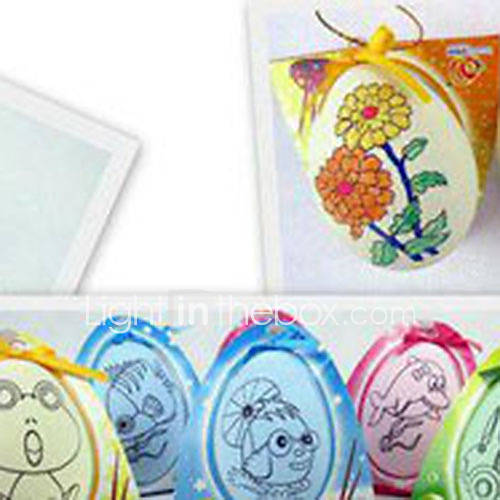 2.8H DIY Plastic Festival Easter Egg With Free Paint(1pc,White Egg)