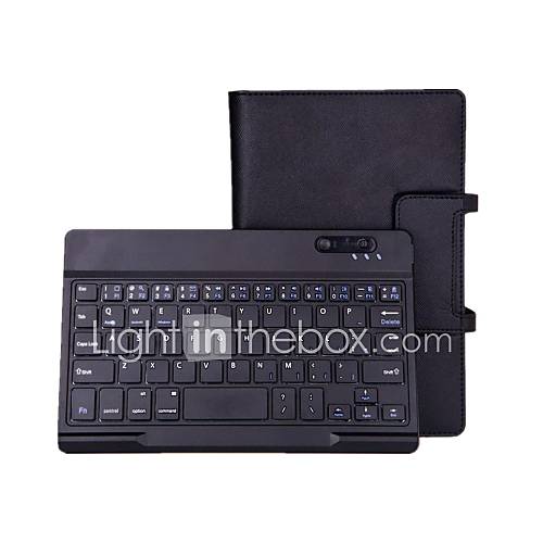 Bluetooth V3.0 59 Key Keyboard w/ Protective PU Leather Case Stand for Samsung Galaxy Tab3 Lite T110