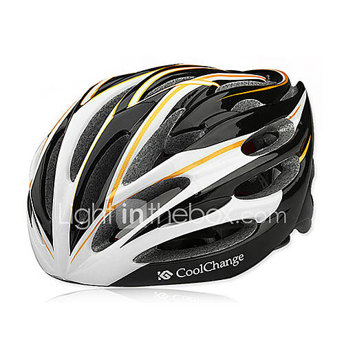 CoolChange 29 Vents BlackGold Integrally molded Breathable Cycling Helmet