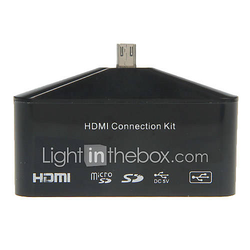 All in 1 Memory Card Reader HDMI Connection Kit (Black)