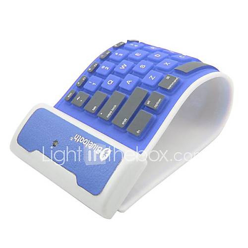 Soft Silicone Fold able and Portable Blue Tooth 2.0 Keyboard for Tablet PC