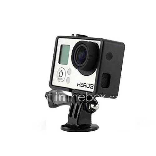 Black Portable Plastic Fixed Frame Case for Gopro Hero 3