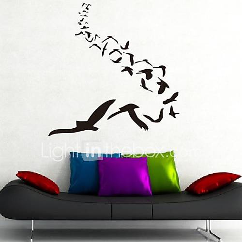 Animals The Bird Group Silhouette Wall Stickers