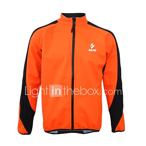 Arsuxeo Mens Polyester Fleece Cycling Windproof Jacket