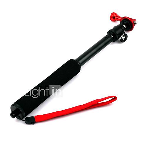 G 98 Retractable Handheld Pole Aluminum Base w/ Screw for Gopro Hero 2 / 3 / 3