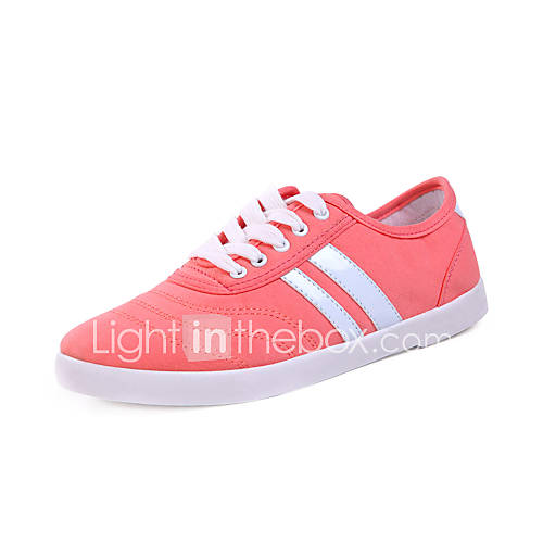 Cloth Womens Flat Heel Comfort Fashion Sneaker Shoes With Lace up(More Colors)