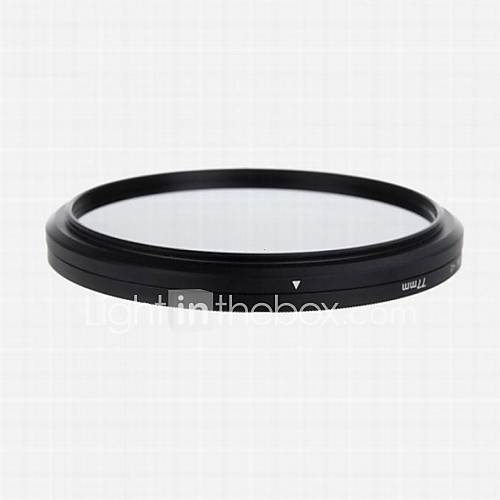 Commlite 77mm ND Fader Neutral Density Adjustable Variable Filter (ND2 to ND400)