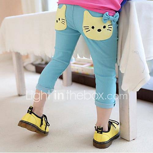 Girls Cat Cropped Trousers(More Colors)