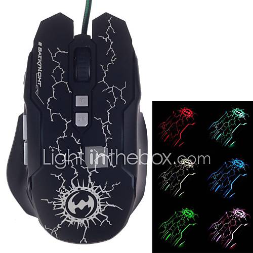 BATKNIGHT Ghost Bat T3200 Colorful Glare USB Gaming Mouse (400 4000 DPI)