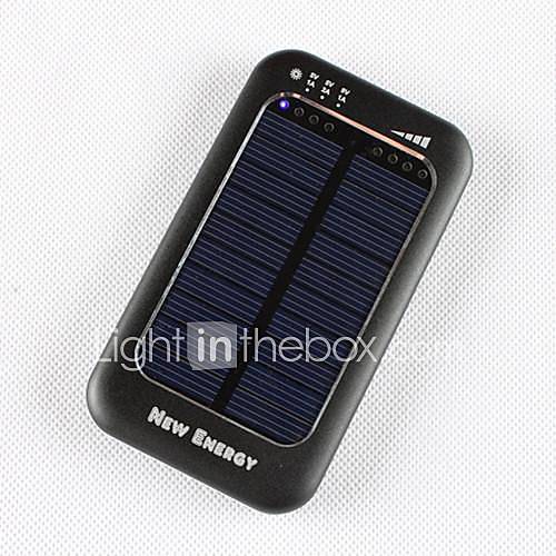 Portable Solar Panel USB Charger for Mobile Phone/ / PSP (Black 3500 mAh)