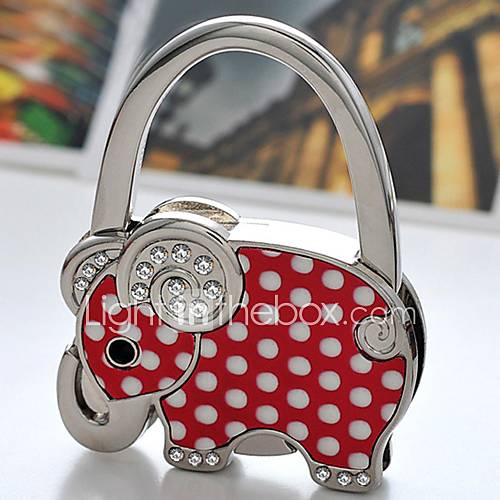 RedSilver Elephant Purse Valet Favor with Rhinestone