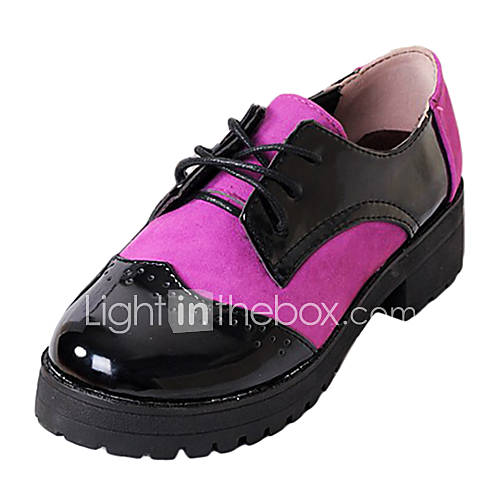 Leatherette Womens Low Heel Comfort Oxfords Shoes (More Colors)