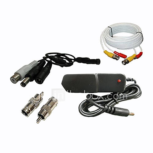 DSC Mic package 100, CCTV Tiny Audio Pick up device Spy Microphone , 100ft cable, Power Supply set