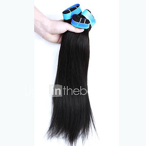 28 Inch 4Pcs 1B Grade 4A Indian Virgin Straight Human Hair Extension