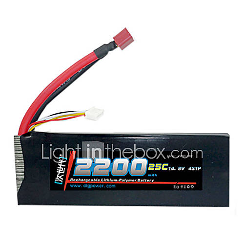 DLG 14.8V 2200mAh Li Po Battery(T Plug)