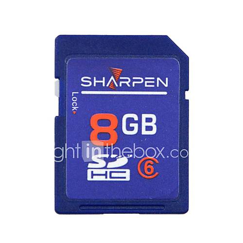 SHARPEN High Speed Flash Memory SD SDHC Card Class 6 8GB  Blue