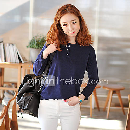 KYJ Womens Pan Collar Buckle Soft Shirt (More Colors)