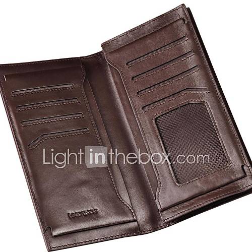 Mens Short Style Formal Cowhide Card Holder Purse