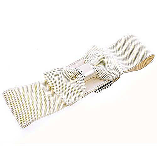 Yihai Bowknot White Waist Belt