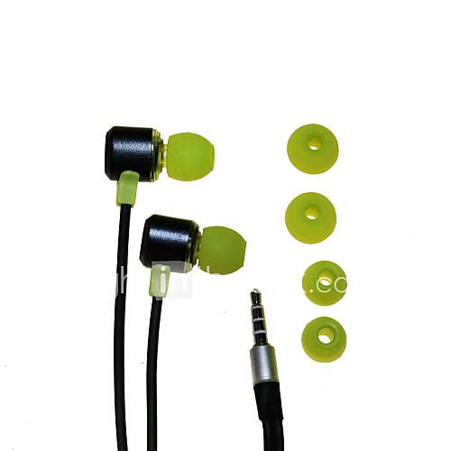 Yongle YL E2 3.5 Stereo In Ear Headphones for iPod/iPhone//PC (greenBluePink)