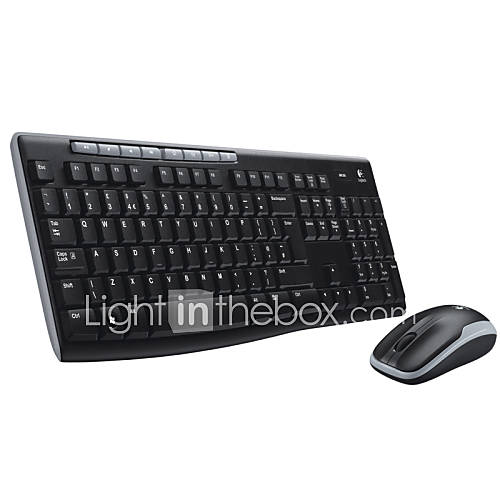 MK260 2.4G Optical 1000dpi Wireless Keyboard Mouse Suit with Mousepad