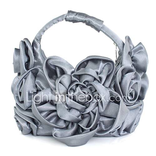 Silk Special Occation/Casual Hobos/Evening Handbags with Flower