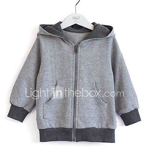 Childrens Casual Outdoor Solid Color Hoodies