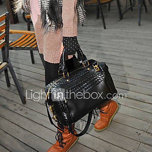 Womens New Style Fashion Knitted Tote With Tassels