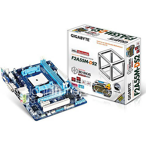 Gigabyte F2A55M DS2 Full Solid Interface Compatible 5800K FM2 Motherboards