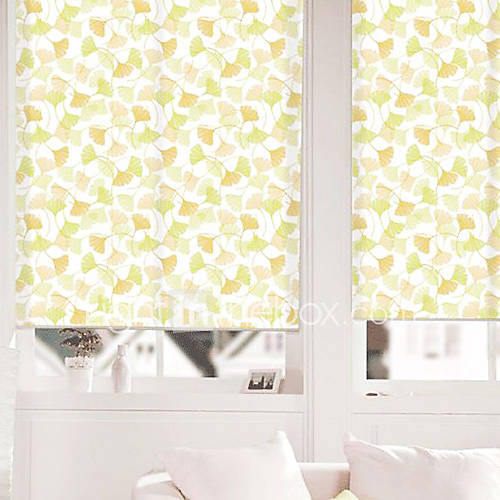 Natural Ginkgo Leaf Roller Shade