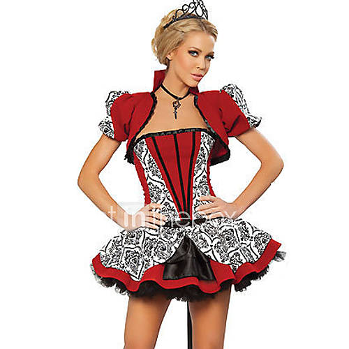 DILA Womens European Style Sexy Tutu Queen Dress Game Uniforms(Screen Color)