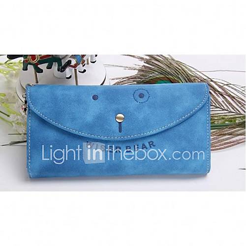 Womens Guangzhou Korean Purse High Capacity Hit Color Purse Bird Zipper Women Purse Card Bag