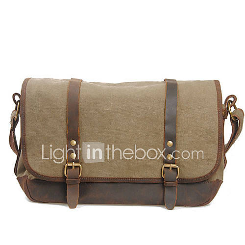 MUCHUAN Occident Retro Canvas Message Bag(Screen Color)